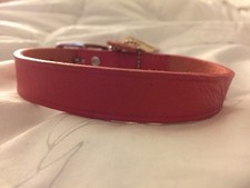 New Coastal Pet Products Premium Pink Leather Dog Collar 16" Medium
