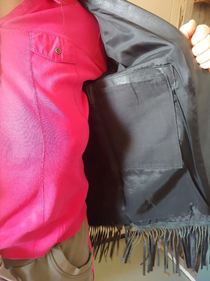 veste en cuir femme country - Photo 3/4