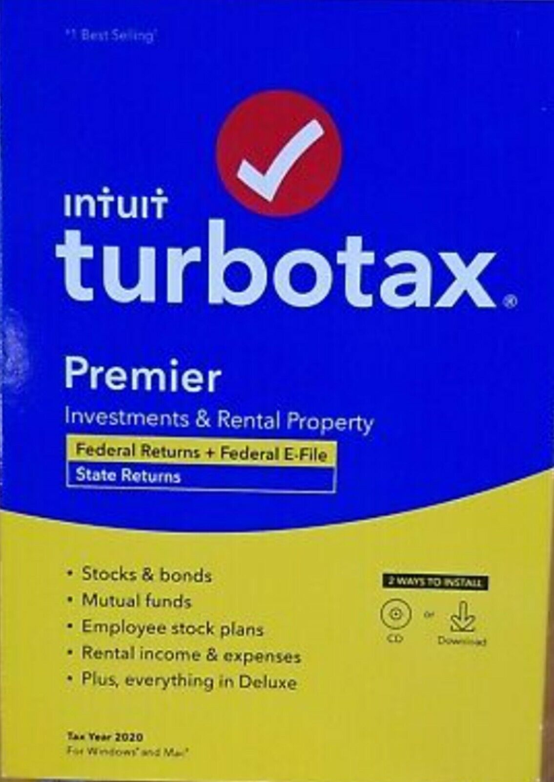 2020 TurboTax Premier NEW - Be super welcome New Shipping Free Shipping