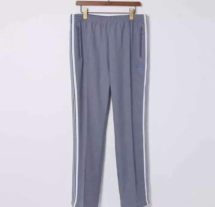 NEEDLES Track Pants 22SS Narrow Sax blue/White lines Size-M New from Japan