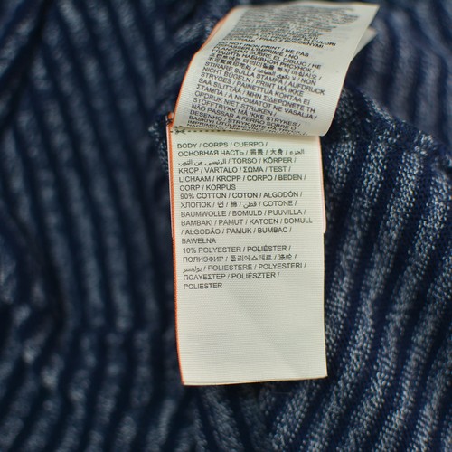 Superdry Women's Long Sleeve T-Shirt Top Small Scoop Neck Batwing Striped Blue - Picture 5 of 6