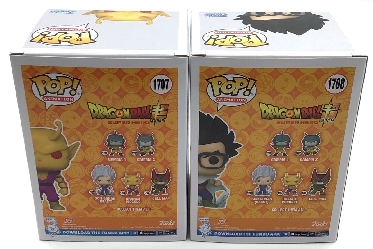 Funko Pop! DBS Orange Piccolo #1707 & Gohan in Cape #1708 Chalice