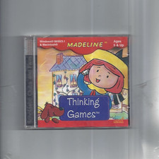 Madeline Thinking Games PC 1998 CD-ROM Creative Wonders Kids Game-America Online