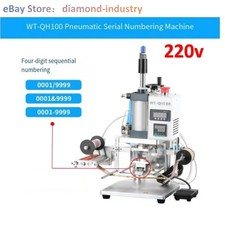 220V Pneumatic embossing code printer with auto 4 digit fractional numbering