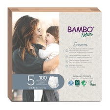 Pants Size 5 24-37lbs 100 Count Hypoallergenic Eco Bambo Training Led Nature