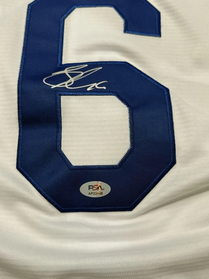 Jonathan India Signed Autographed Kansas City Royals Home Jersey #6 PSA COA - Image 2 of 3