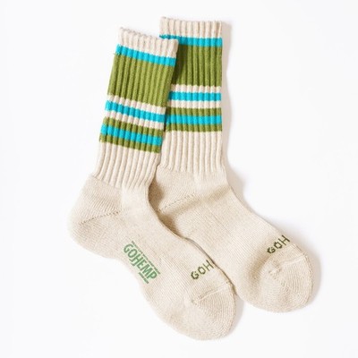Anonymous Ism × GOHEMP Random Stripe Pile Crew Socks 17511900 Japan New 6color