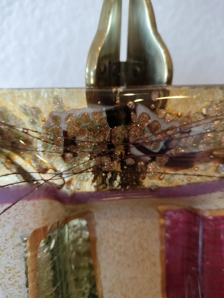 Art Glass Trinket Dish Handcrafted In Greece Fused Mid Century Modern - Image 4 of 4