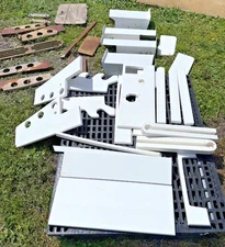 Shamrock 17-20 Ft Teak And Starboard Body Deck Parts Lot Will sell Pieces Boat