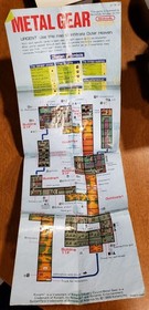 Metal Gear nes with manual and map