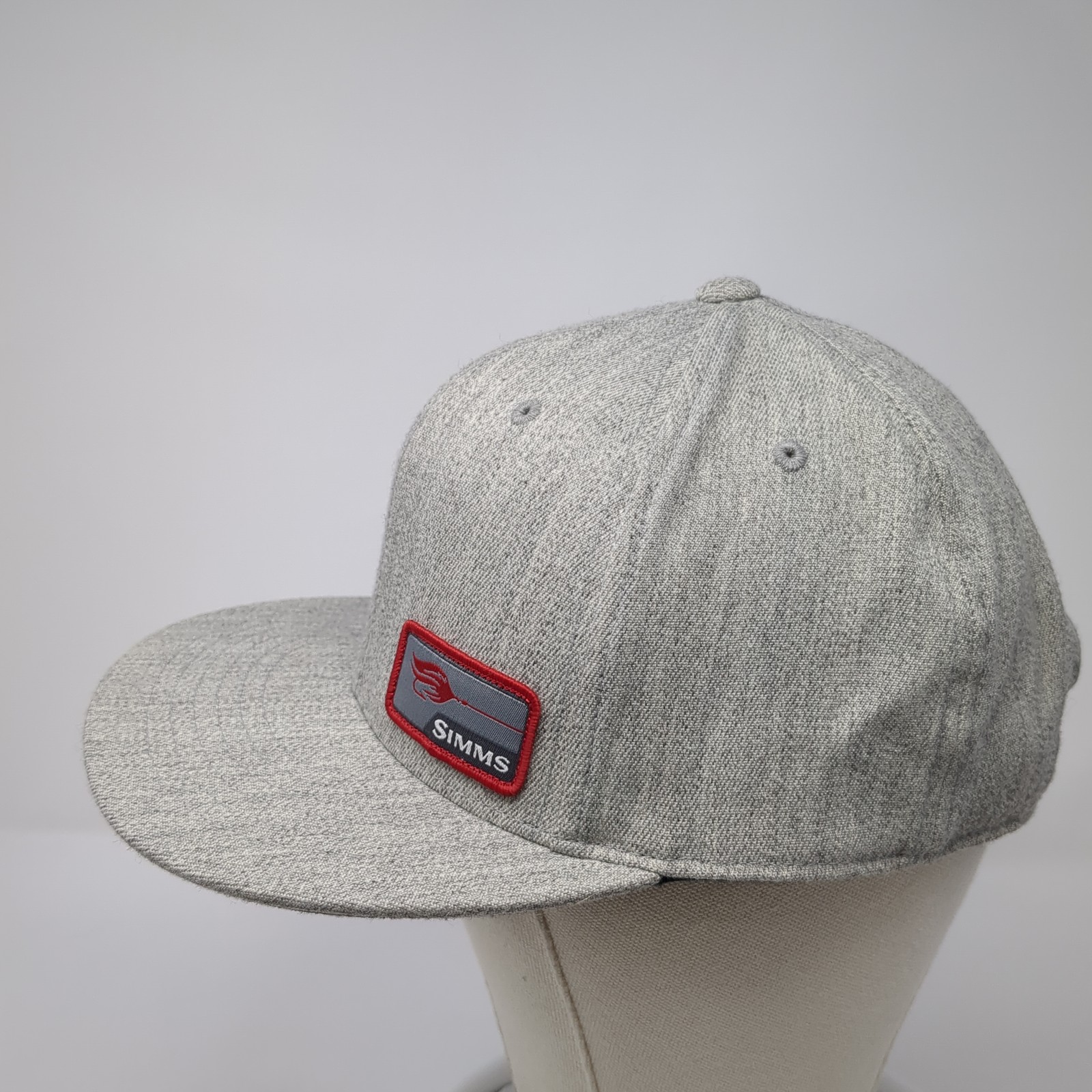 Simms Patch Snapback Hat Gray One Size Adjustable… - image 3