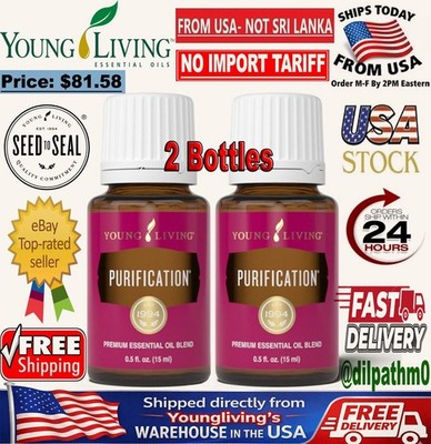 2 Pack - Young Living Purification Essential Oil Blend 15ml - NIB  US Seller 
