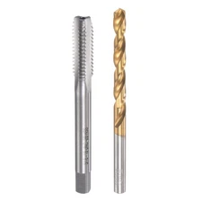 5/16-18 UNC Straight Flute Tap 6.5mm Twist Drill Bit Set Titanium Plated