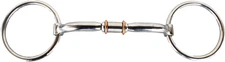 Prorider Horse SS Loose Ring Snaffle Bit with Copper Rollers 5" Mouth 35567B