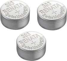 Renata Batteries 393/SR754SW 1.5V Watch Battery Pack of 3