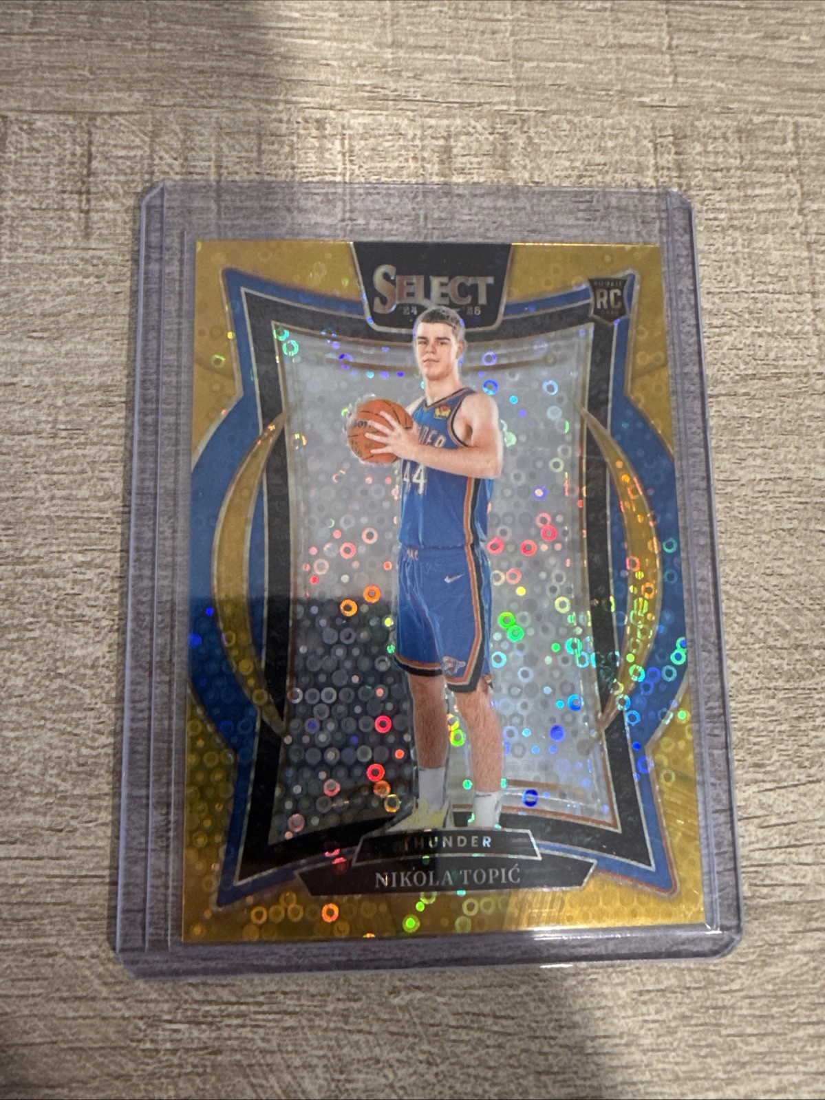 2024-25 Panini Select Concourse Nikola Topic #89 Gold Disco Prizm 03/10 RC