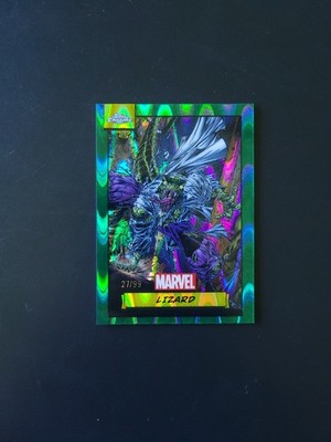 2024 Topps Chrome Marvel Lizard #128 Green Gamma Wave Refractor /99 