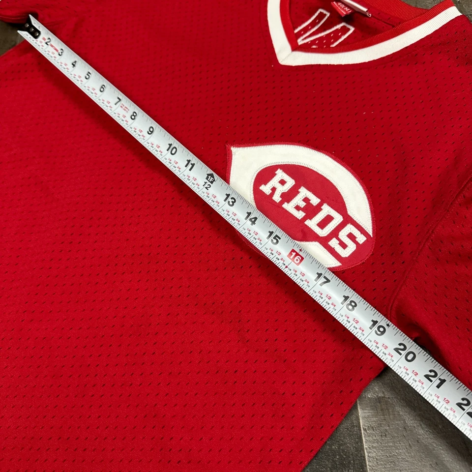 Mitchell Ness Cooperstown Collection Cincinatti Reds Baseball Jersey #5 Bench M - Image 3 of 4