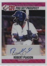 2021 Leaf Pro Set Metal 1990 Base Pink Wave 1/15 Robert Puason Auto 10q4