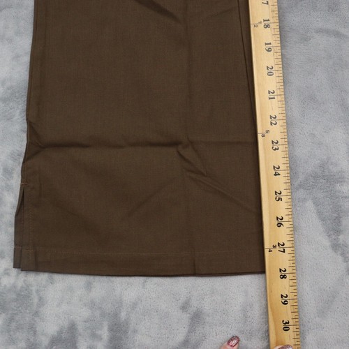 Pantaloni Dickies donna LP marrone uniforme medica tasche cargo stivali taglio fondo - Foto 8 di 15