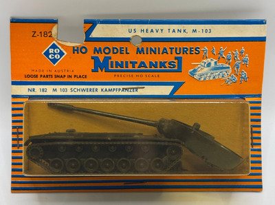 Roco Minitanks Z-182 US Heavy Tank M103 HO Scale 1/87 Model Miniature Kampfpanze