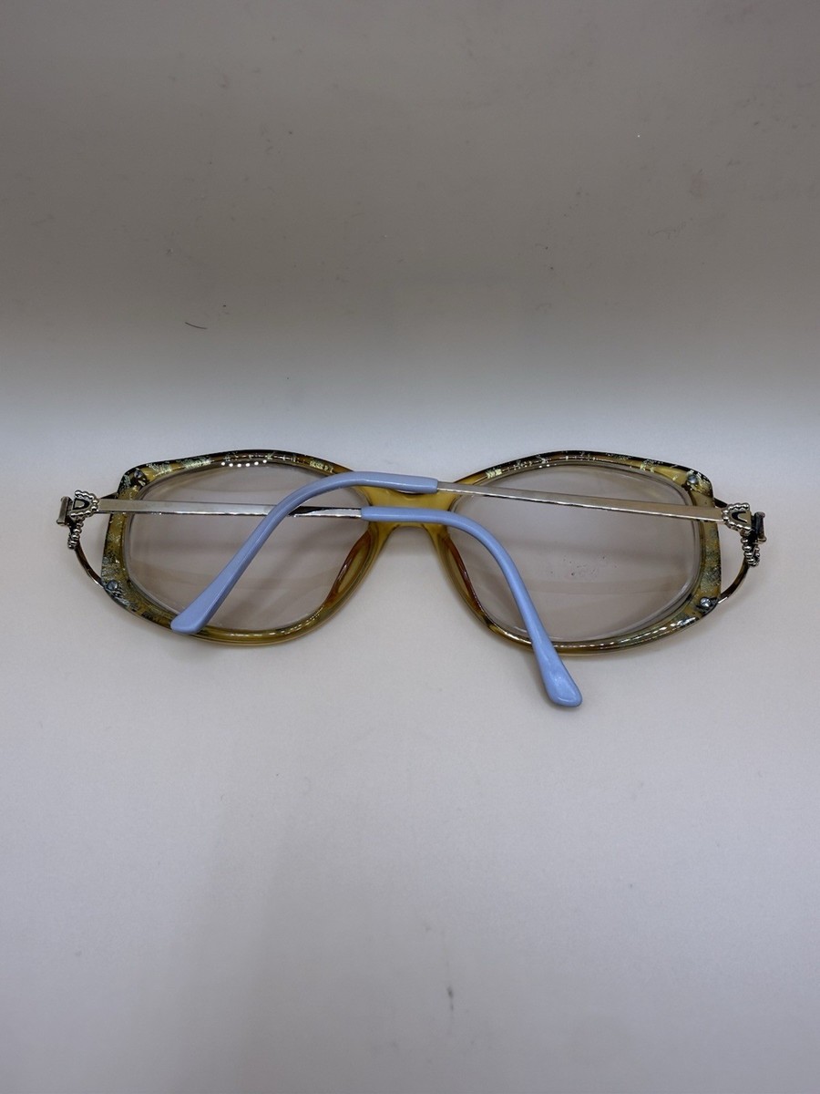 Vtg Designer Christian Dior EyeGlass Frame Mod 2656 Bicolor CD