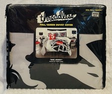 Disc Jockey Horse Duvet Cover Full/Queen Threadless BL WH Record Race Graphic