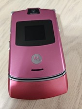 motorola razr V3 GSM Wireless Phone Pre-owned Pink