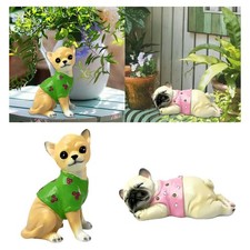 Statua di cane, regalo artistico, scultura decorativa in resina divertente