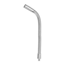 1/4" Male to 3/8" Female Thread Heavy Duty 8" Gooseneck Tube, Chrome