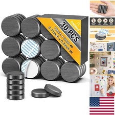 Effortless Installation - 30 Bulk Adhesive Magnets for Crafts  Science Projects