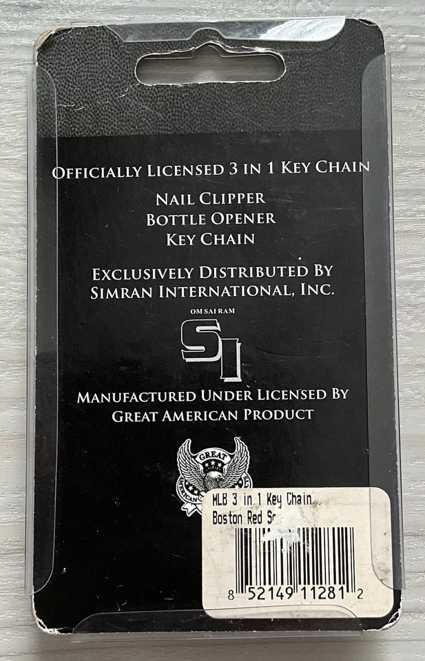 MLB Boston Red Sox 3-in-1 Key Chain/Nail Clippers/Bottle Opener Tailgate NIP - Image 3 of 4