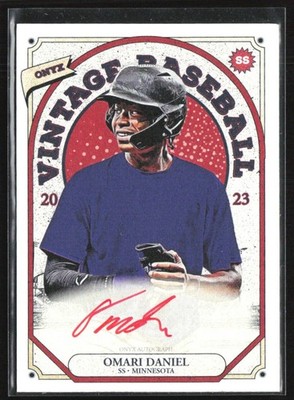 Omari Daniel 2023 Onyx Vintage Red Ink Auto /25 #VAOD