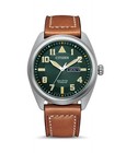 CITIZEN Men Analog Eco-Drive Casual Watch Classic Dress Green Dial Waterproof Ro