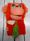 1968 Maurice the Monkey Puppet Pull String Talker by Mattel Jabber-Jaws - READ