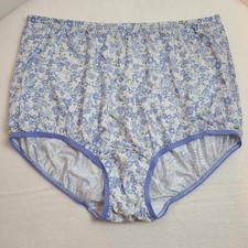 New VTG Vanity Fair Silky Nylon Full Cut Granny Brief Panty Size Lg