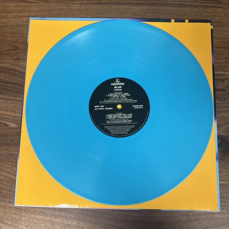 Blur - Leisure Vinyl 25th Anniversary Edition Turquoise Colored Vinyl Foto 4 de 4