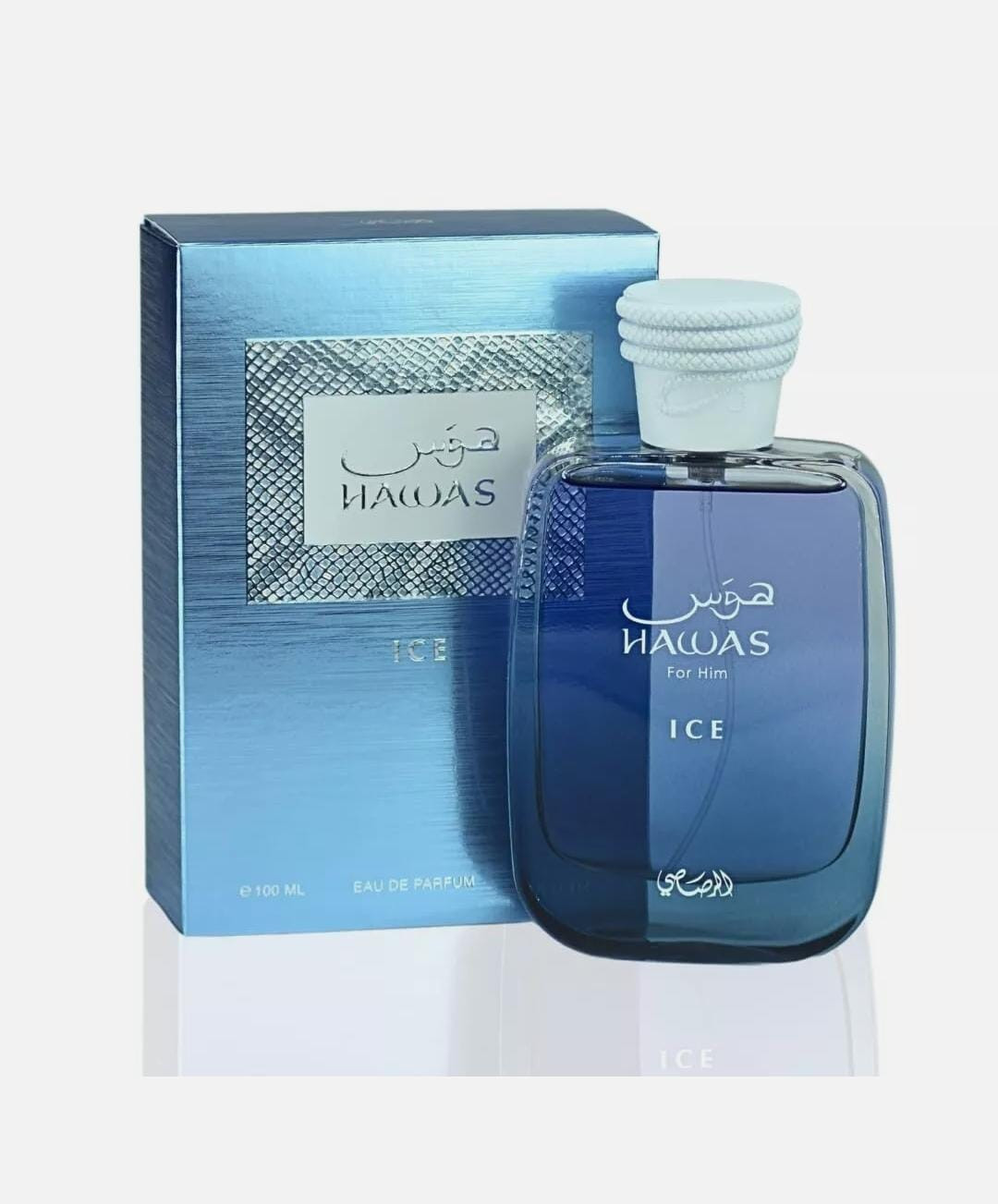 Rasasi Hawas Ice for Men Eau de Parfum Spray 3.4 Oz / 100 ml