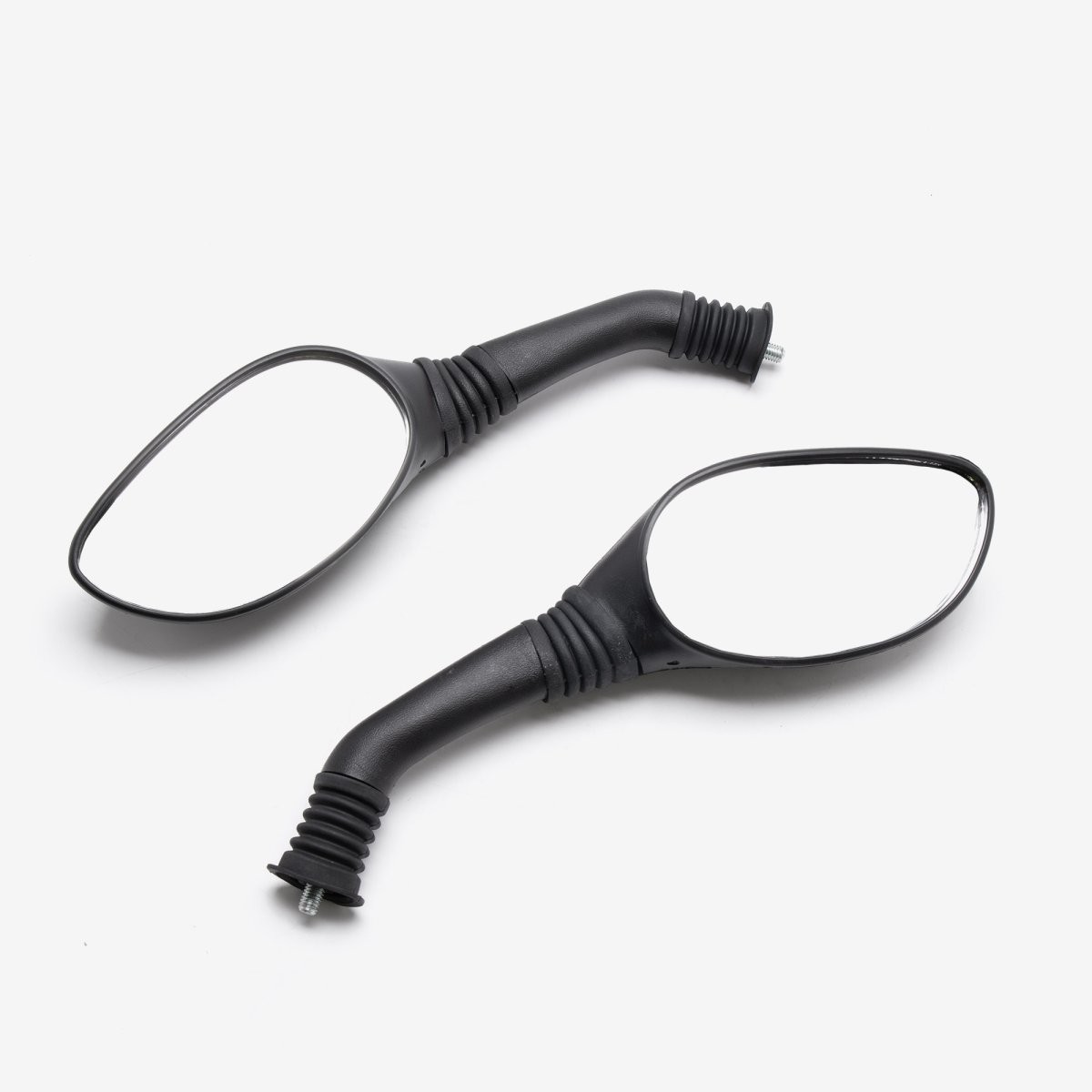 Pair of Mirrors Side View Screw-On Left/Right Side Mirror Black Scooter MRP117