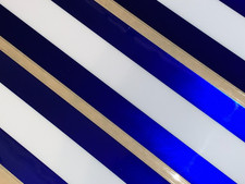 Chrome Royal And White Football Helmet Stripe Decal One Piece Qty 1 3m 20mil Chrome Royal And White Football Helmet Stripe Decal One Piece Qty 1 3m 20mil