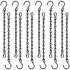 TAORISH 12 Pack 9.5 Inch Hanging Chain for Bird Feeders, Inch, Black
