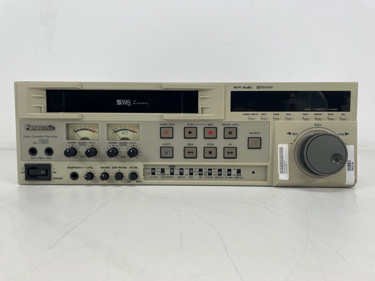 Panasonic - AG-7350 - SVHS - Video Cassette Recorder - Fully