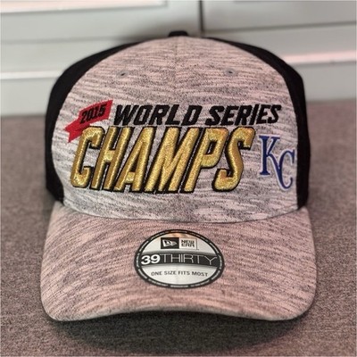 New Era 39THIRTY Kansas City Royals 2015 World Series Champs MLB Hat Gray