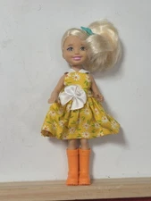 BARBIE Chelsea GARDEN Yellow Playset Doll Clone Redress 💛 Restyle Ooak C260