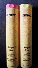 Amika Forget Frizz Anti-Frizz Shampoo Conditioner 9.2oz Duo / New 2025 Bottles