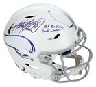Adrian Peterson Autographed Inscribed Vikings Speedflex Authentic Helmet Beckett