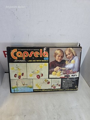 Vintage 1978 Capsela 400 Motorized Science Building Set Land Water