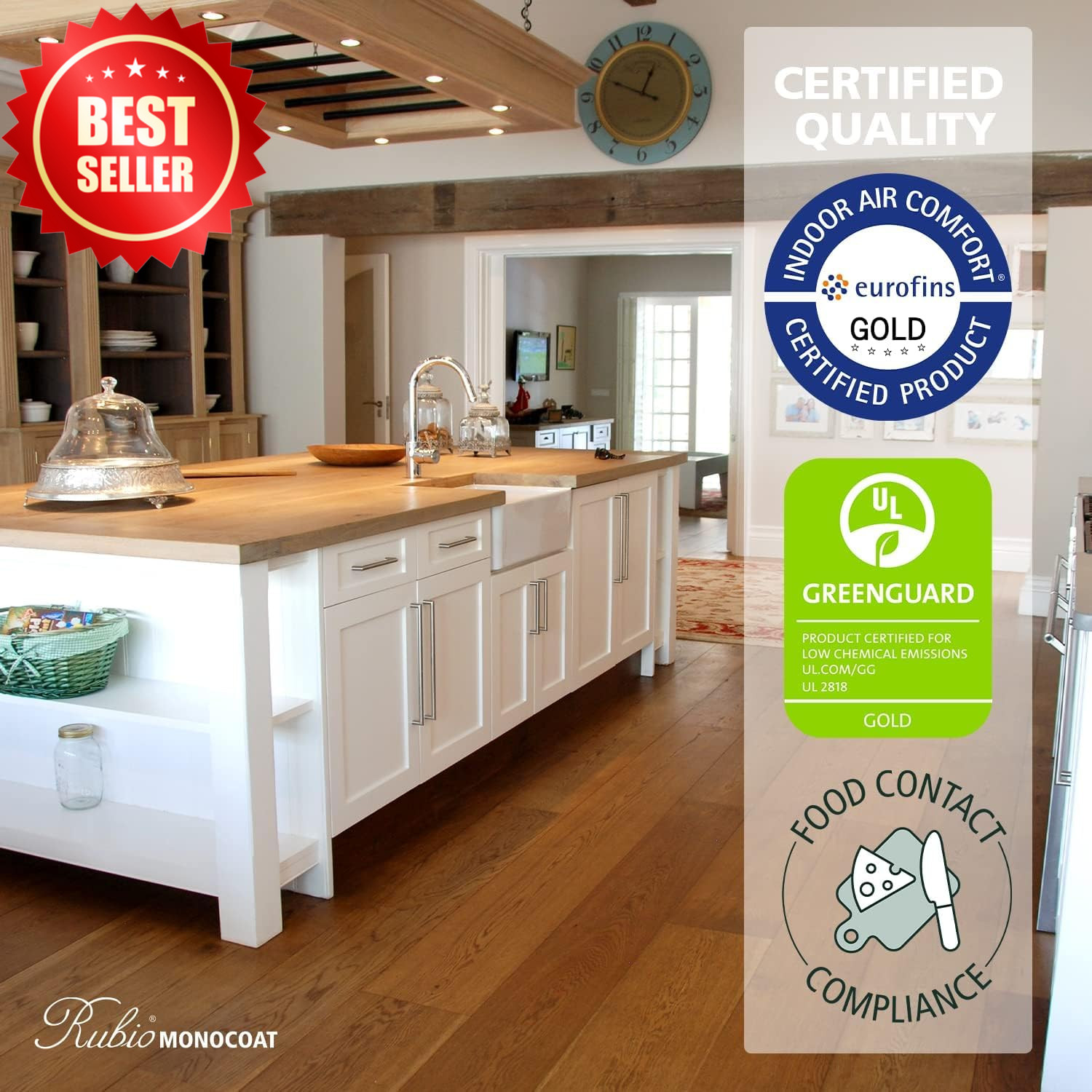 Wood Oil Finish 350ml Quick Dry Eco-Friendly Linseed Oil Plus 2C Indoor