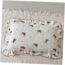 Cute Cartoon Pattern Muslin Toddler Kids Pillow Case Super Soft Cotton Baby