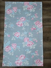 Shabby Farmhouse Floral Rose Chic Rubber Back Throw Rug NWOT